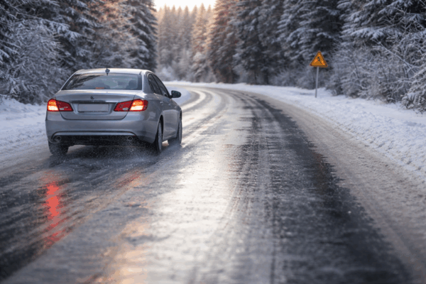 What Black Ice Really Does to Stopping Distance